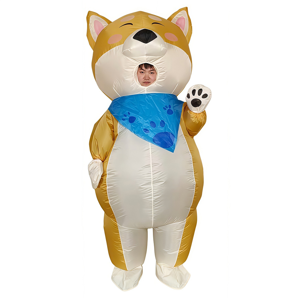 Cosplay Prop Business - Kostum Boneka Kartun Anjing Kuning dengan