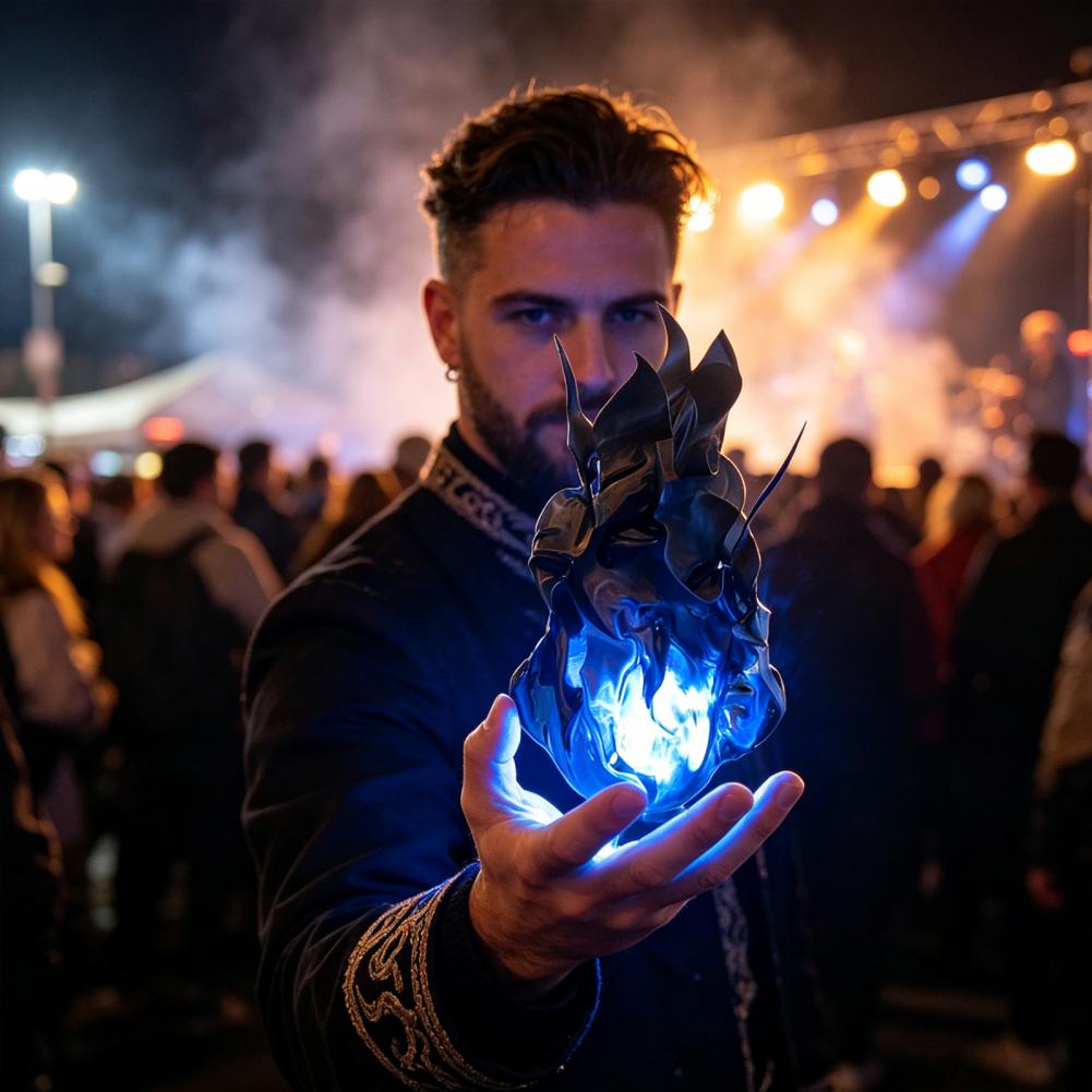 Cosplay Fireball Prop - Alat Peraga Cosplay Bola Api Mainan