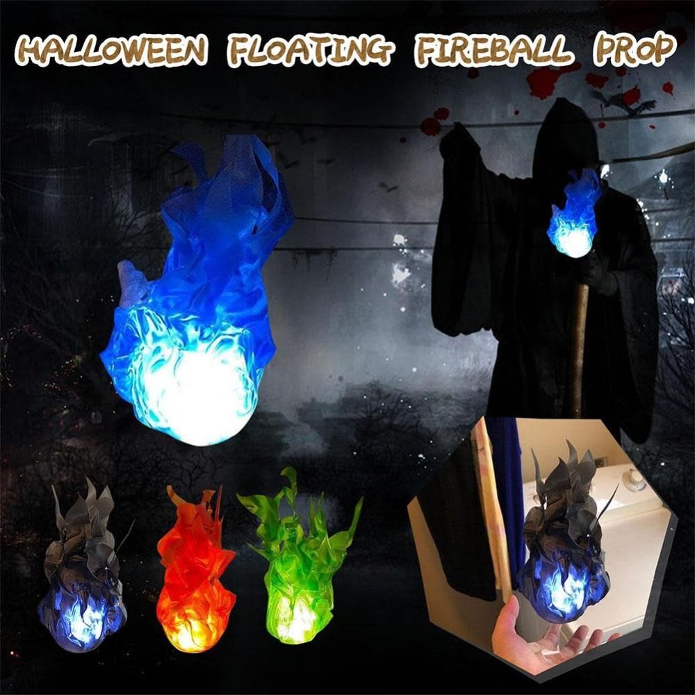 Cosplay Fireball Prop - Alat Peraga Cosplay Bola Api Mengambang