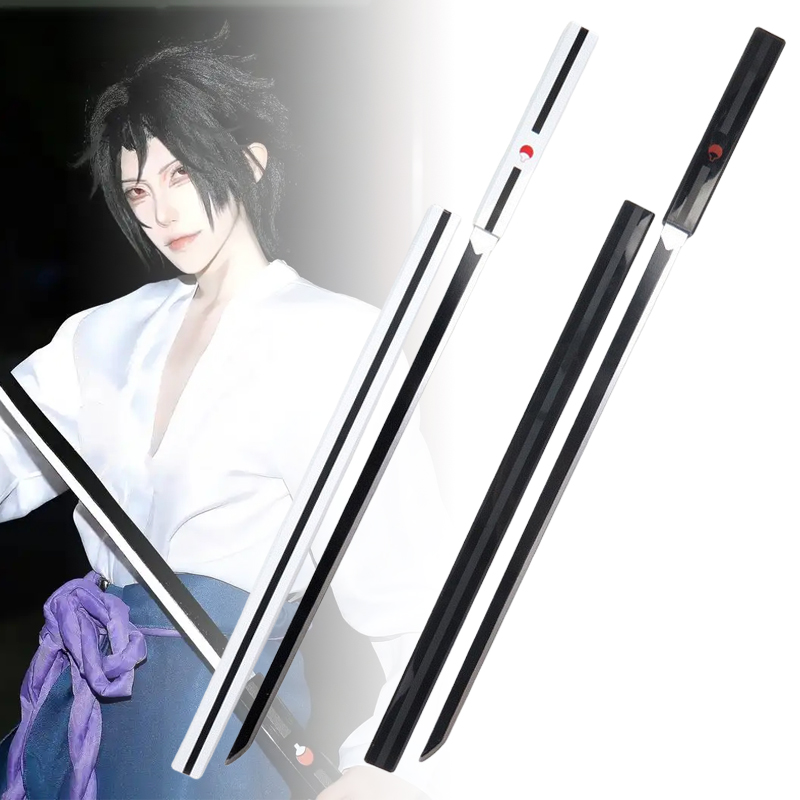 Cosplay Prop Katana - Pedang Katana Kayu Kusanagi Uchiha Sasuke
