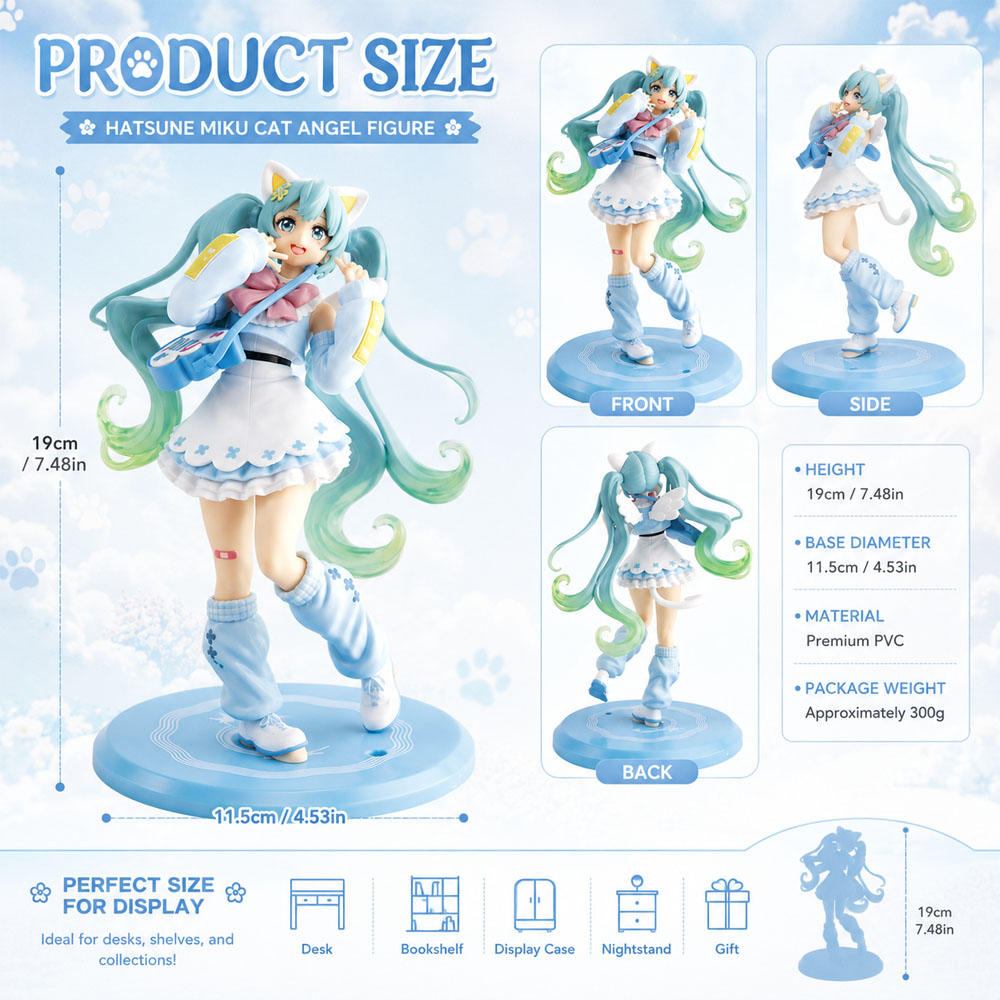 Figur Hatsune Miku Cat Angel 1 - Good Smile Company Pop Up Parade ulasan dan harga