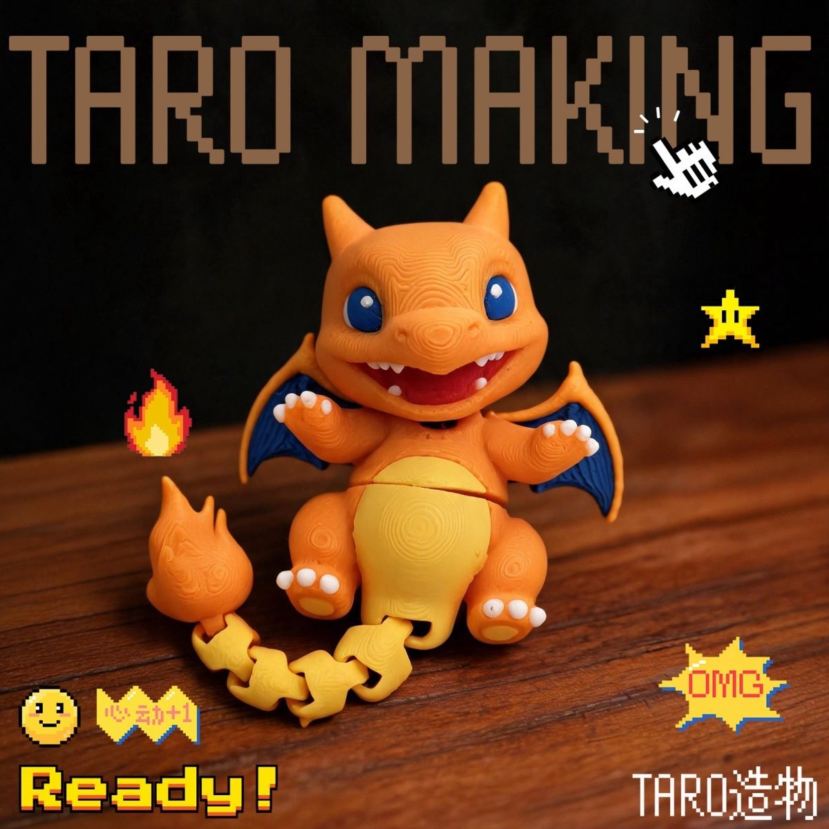 Figur Charizard Versi Baru yan - Cosplay Prop 3D Print ulasan dan harga