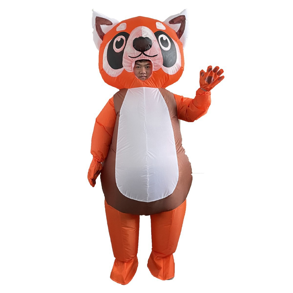 Kostum Panda Merah Oranye Tiup - Cosplay Prop Business ulasan dan harga